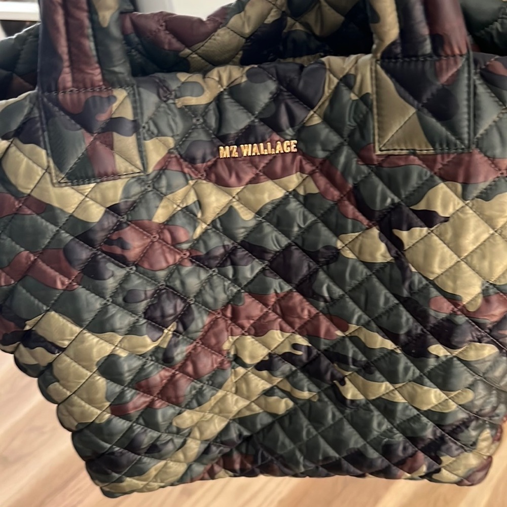 MZ Wallace camouflaged bag with pouch